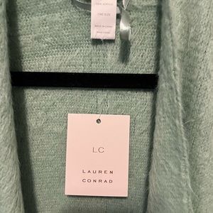 Lauren Conrad NWT soft seafoam green wrap poncho. ONE SIZE only